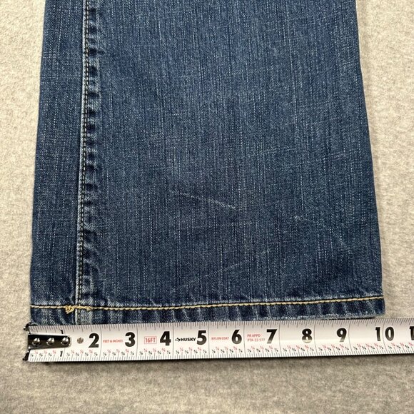 American Eagle Favorite Boyfriend Jeans Size 12 Regular Dark Wash Denim Blue - Picture 6 of 11